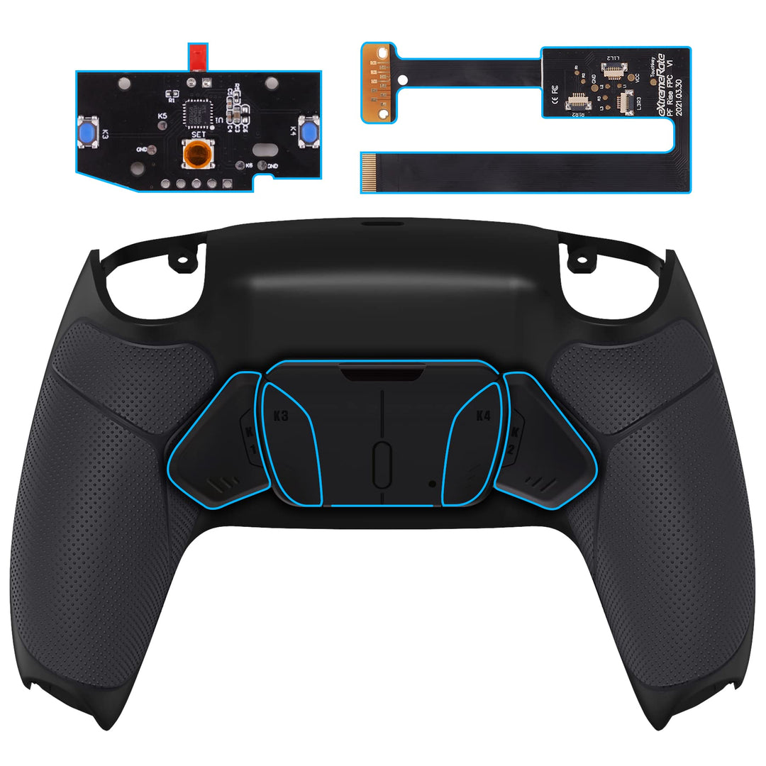 eXtremeRate programmierbares Rise4 Remap Kit für ps5 Controller BDM-010 & BDM-020, Upgrade-Board & R