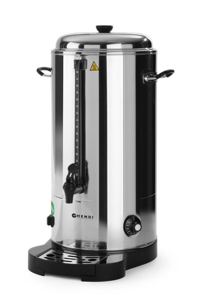 HENDI Heissgetränkespender, Doppelwandig, Energiesparend, non drip Hahn, wartungsfreies Heizelement,
