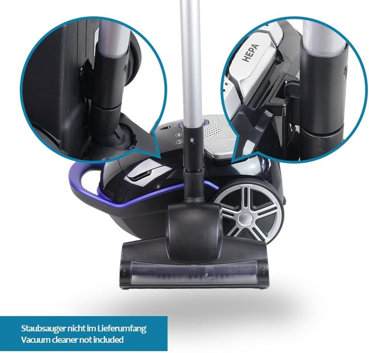 MisterVac Staubsaugerdüse Bodendüse Turbodüse Ersatzdüse kompatibel mit Fakir TS 721 Blue Vac Power