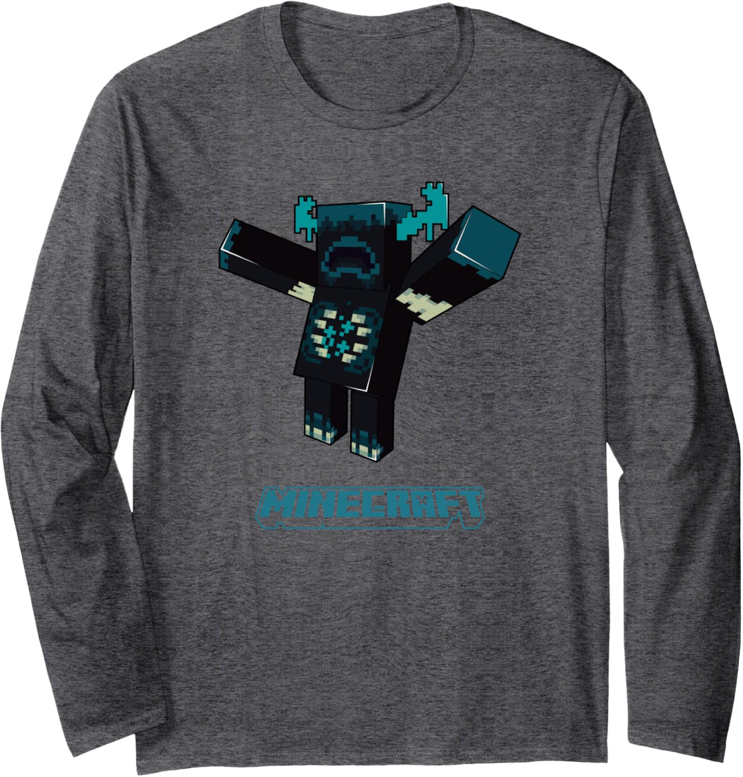 Minecraft Sculk Shriekers Hostile Mob Warden Attacking Langarmshirt