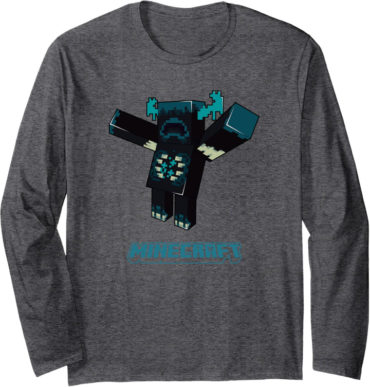 Minecraft Sculk Shriekers Hostile Mob Warden Attacking Langarmshirt