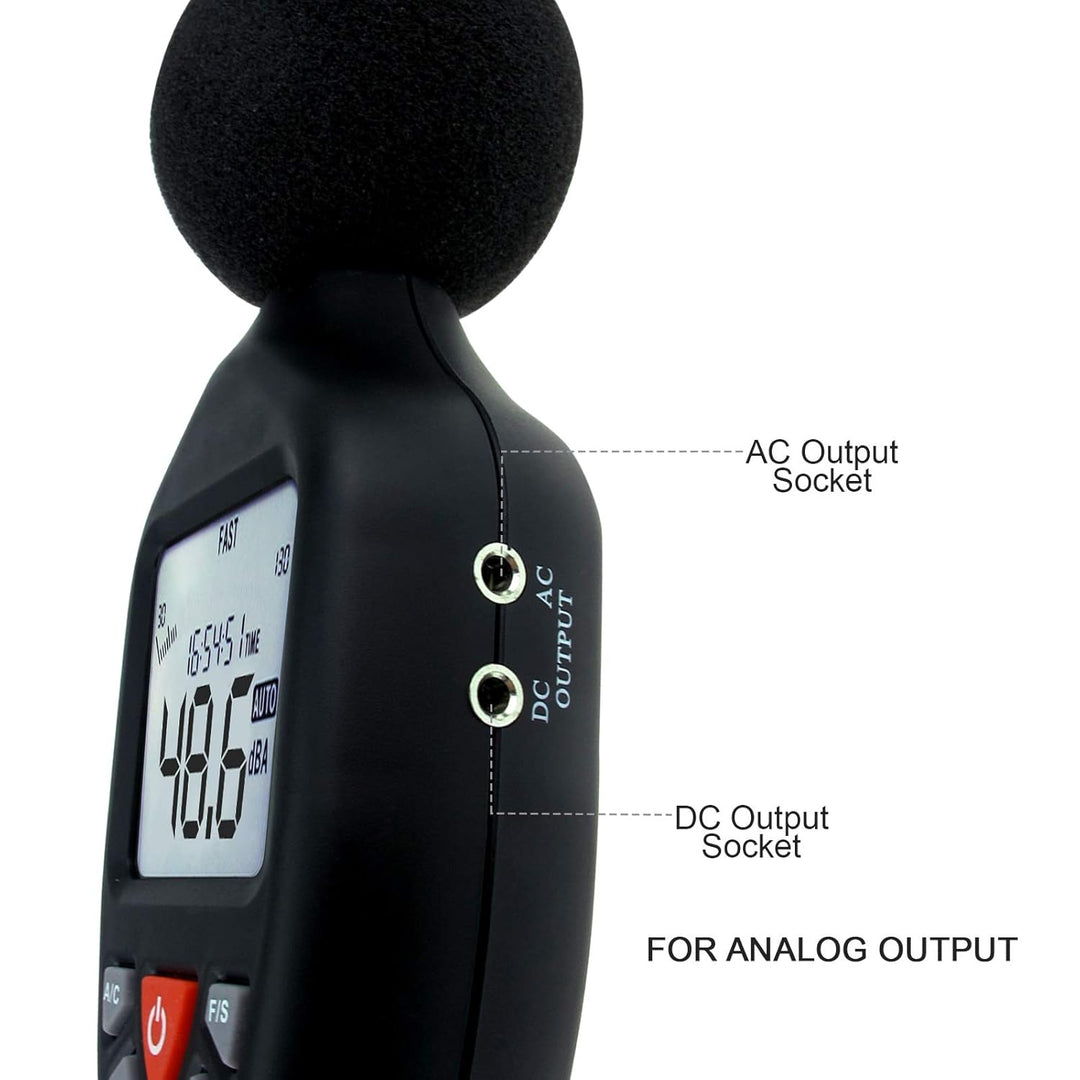 Instrument Kompakt Fachmann Digital Klang Niveau Meter Dezibel mit Hintergrundbeleuchtetes Anzeige H