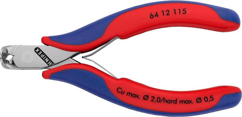 Knipex Elektronik-Vornschneider mit Mehrkomponenten-Hüllen 115 mm 64 12 115 ohne Facette Mit Mehrkom