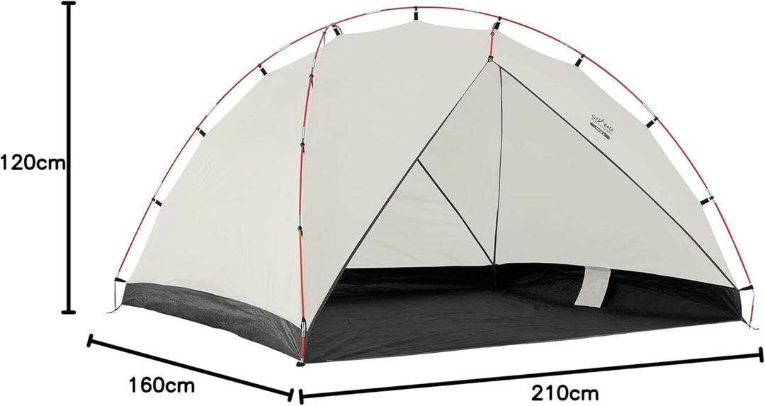 Grand Canyon Tonto Beach Tent 3 - Strandzelt/Strandmuschel 210 x 160 cm - Kuppel-Zelt, UV50+, Wasser