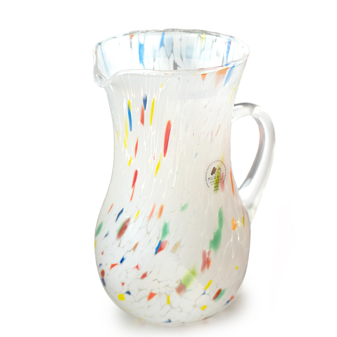 MurArt Muranogläser Set mit 6 Gläsern, 250 ml, aus der Wellenkollektion aus mundgeblasenem Glas, han