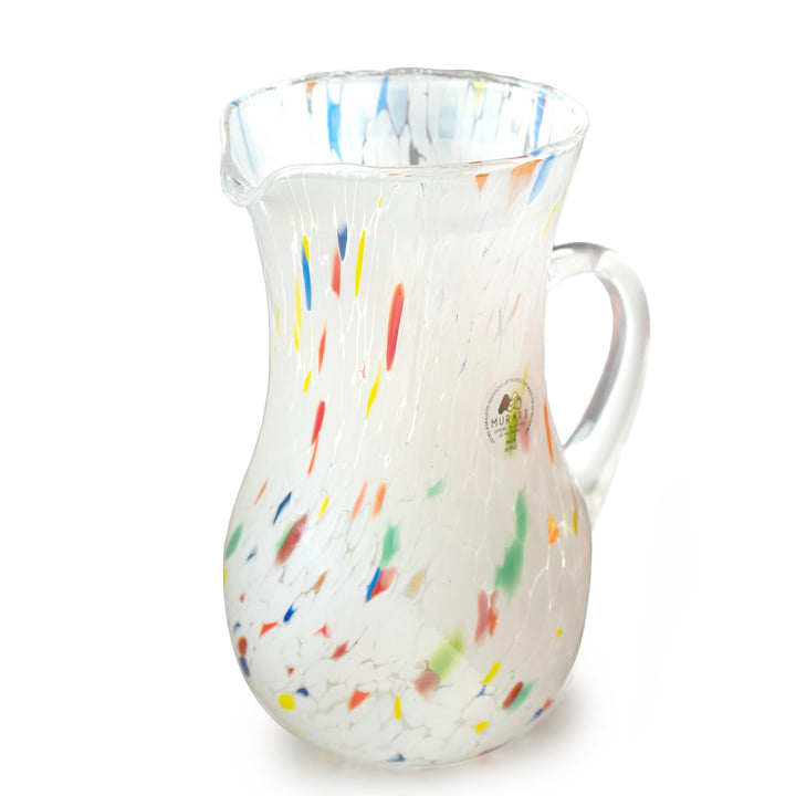 MurArt Muranogläser Set mit 6 Gläsern, 250 ml, aus der Wellenkollektion aus mundgeblasenem Glas, han