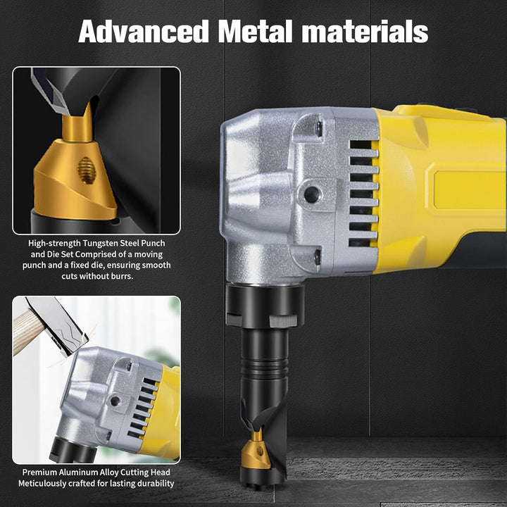 Blechknabber Kompatibel mit DeWalt 20V – Kabellose Blechnibbler mit 360° Drehbarem Knabberkopf und E