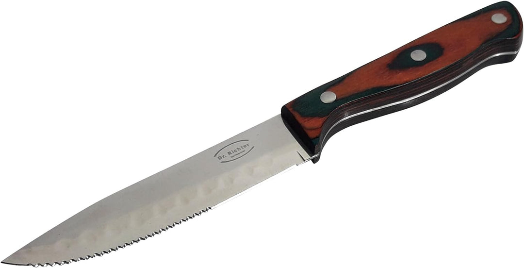 Dr. Richter Steakmesser "Texas XXL" 6er-Set in Holzbox - schneidet problemlos auch die dicksten Stea