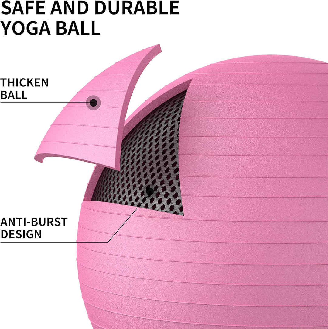 PROIRON Gymnastikball Pezziball Sitzball Trainingsball Fitnessball & Balance für Core-Training mit P