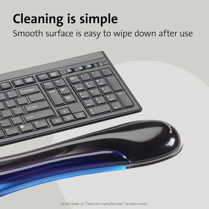 Kensington ergonomische Duo Gel Tastatur Handgelenkauflage, 94 x 483 mm, Rutschfeste und bequeme Han