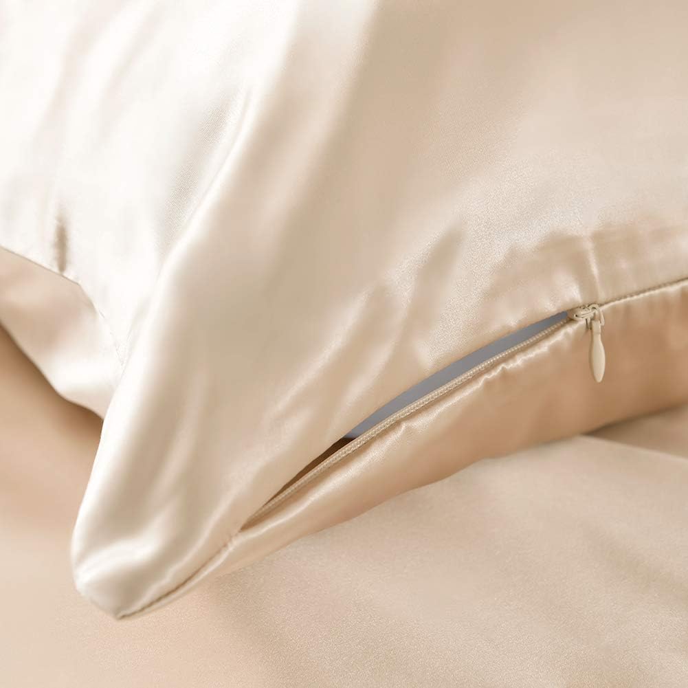 THXSILK 25 Momme Seide Kissenbezug für Haar und Haut - Maulbeerseide Kissenbezug - Hypoallergen mit