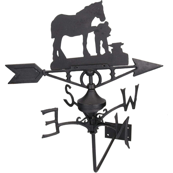 AB Tools Pferd/Mare Hufschmied Wetterfahne vergeblich Wandhalterung Haus Gusseisen Schuh