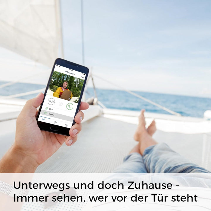 DoorBird D1101V Unterputz IP Video Türstation | Video-Türsprechanlage mit 1 Ruftaste, WLAN, Bluetoot