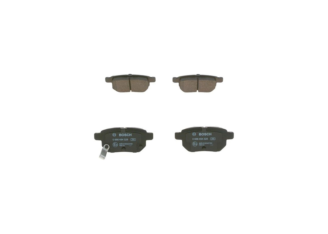 Bosch BP1218 Bremsbeläge - Hinterachse - ECE-R90 Zertifizierung - vier Bremsbeläge pro Set