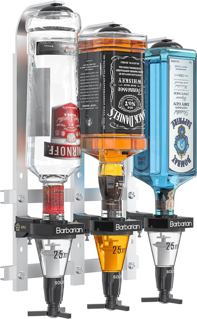 Barbarian Optics Mehrfach-Flaschenhalter, Wandhalter, für 4/6 Flaschen, für Hausbar, Schnaps, Wein,