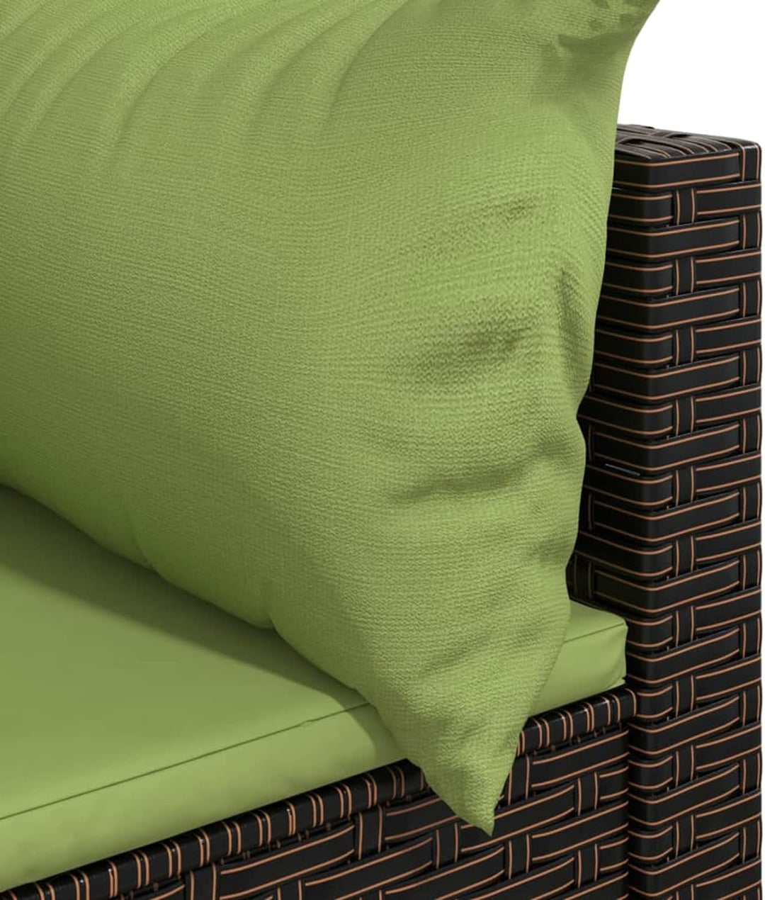 Tidyard 2 STK. Garten Ecksofa Gartensofa mit Kissen Einzelsofa Rattansofa Garten Lounge Gartenmöbel