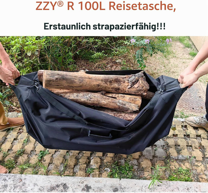 ZZY Grosse Reisetasche Leichte für Herren, 100L Sporttasche, Gepäcktasche für Reisen, Camping, Sport