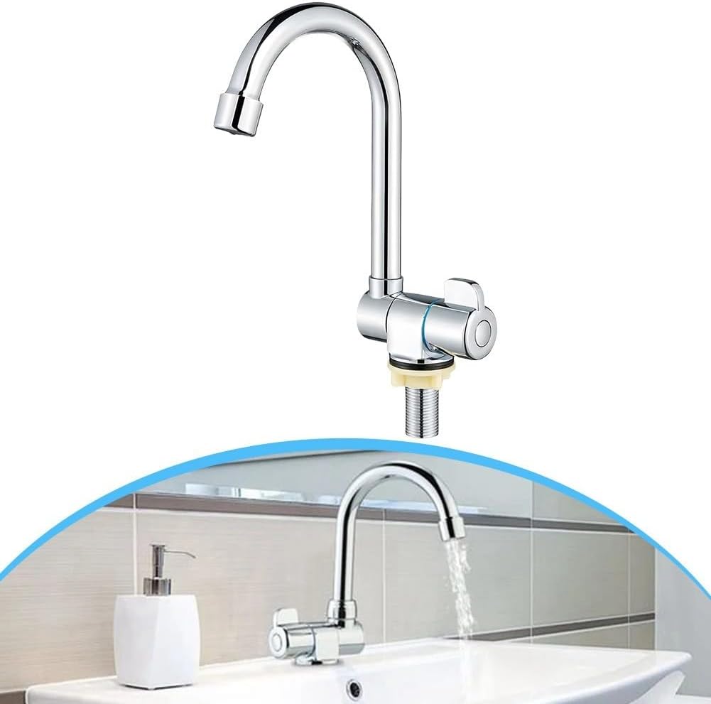 Wohnmobil-Klapp-Wasserhahn, Spültischarmatur Edelstahl, Wasserhahn Küche 360° Schwenkbar, klappbar,