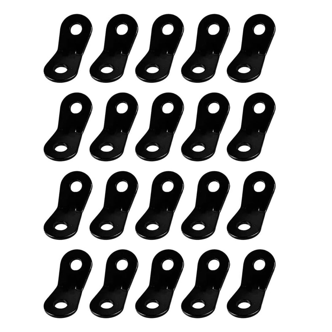 20 Stück Doppelösen-Windseilschnalle aus Aluminiumlegierung, Zeltspanner, Seilspanner, geeignet für