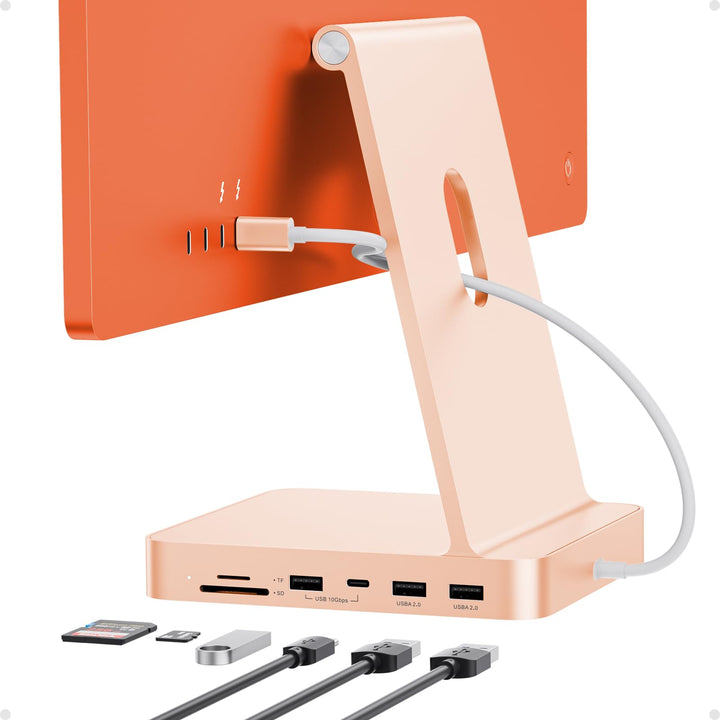 USB C HUB Für iMac24 2021/2023/2024,7 In 1 iMac Hub Für iMac M1/M3/M4, iMac Zubehör Mit USB C 10gbit
