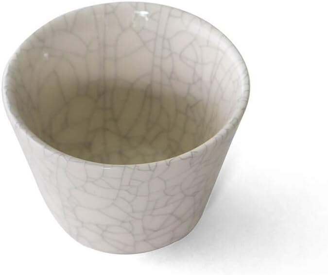 Nankei - japanische Teeschale Wan Haku Sumikannyu, Banko Ton. Weiss und fasst ca. 100 ml