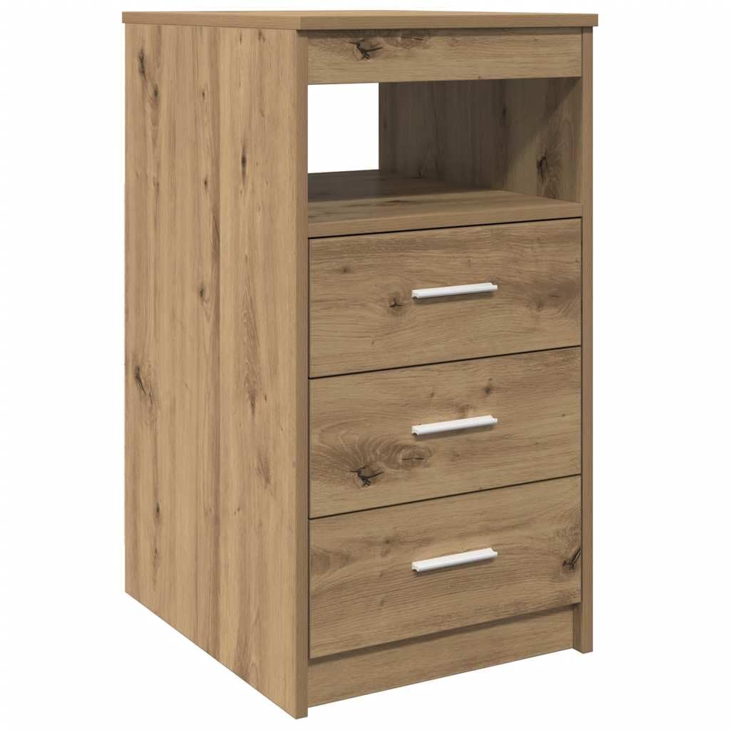vidaXL Schubladenschrank Artisan-Eiche 40x50x76 cm Holzwerkstoff, Schrank, Kommode mit Schublade, Sc