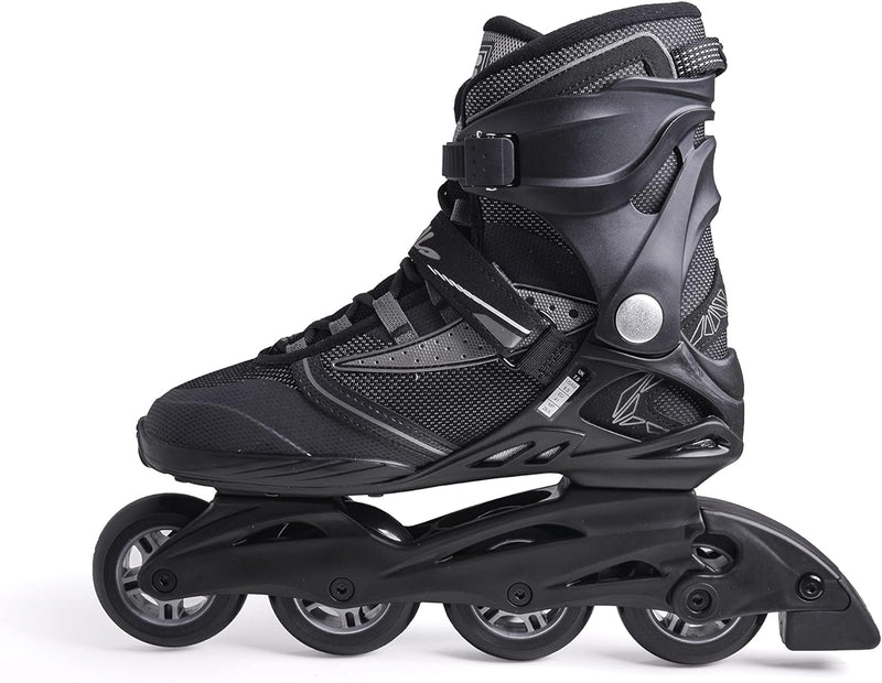 FILA Herren Legacy Comp Inline Skate 39 BLACK/GREY, 39 BLACK/GREY