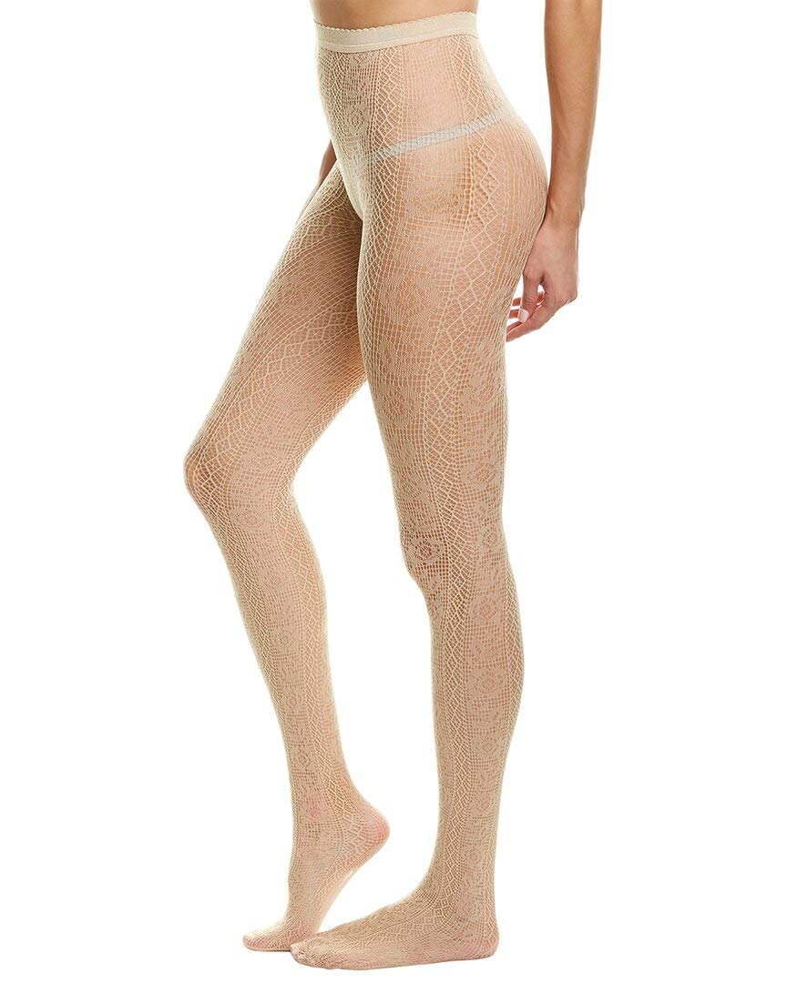 Wolford Sparkle Strip Tights Strumpfhose blickdicht mit glitzernden Streifen (M, black/blue)