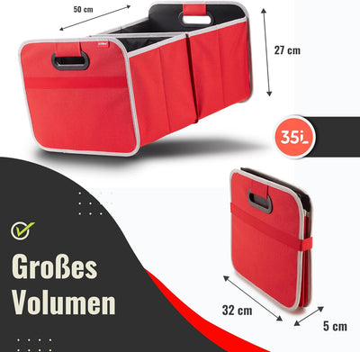 achilles Auto-Faltbox XL - Kofferraumtasche mit grossem Stauraum - grosse Einkaufstasche - Aufbewahr