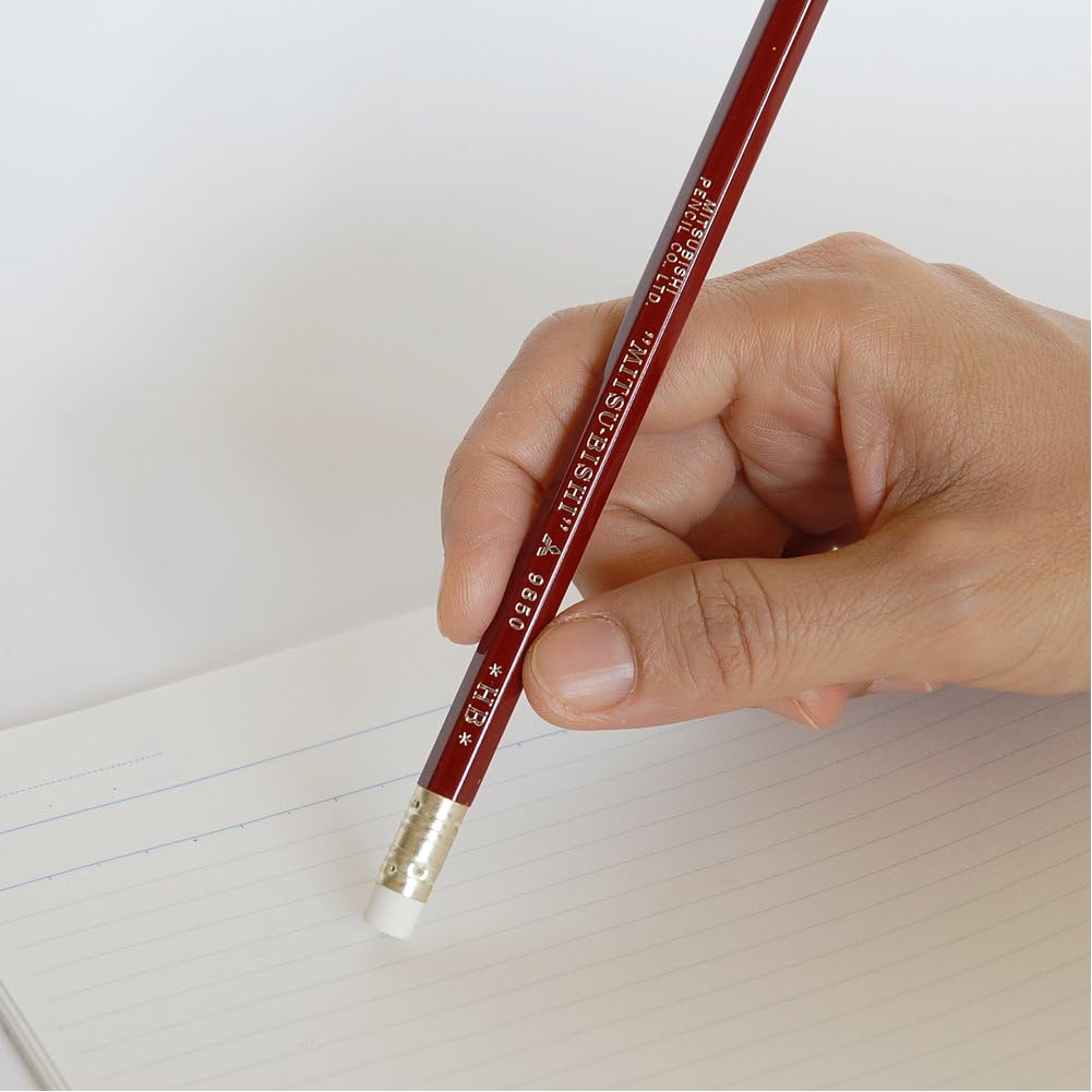 Mitsubishi Pencil Pencil with Pencil Eraser 9850 Hardness HB K9850HB by B. Toys