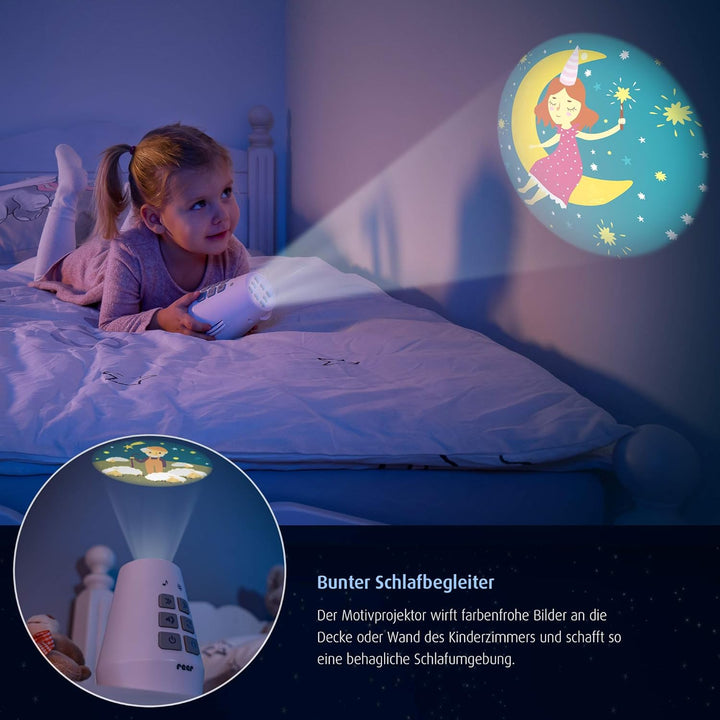 Reer DreamBeam Motiv-Projektor mit 24 verschiedenen Bildern, zaubert Traumlandschaften an Decke und