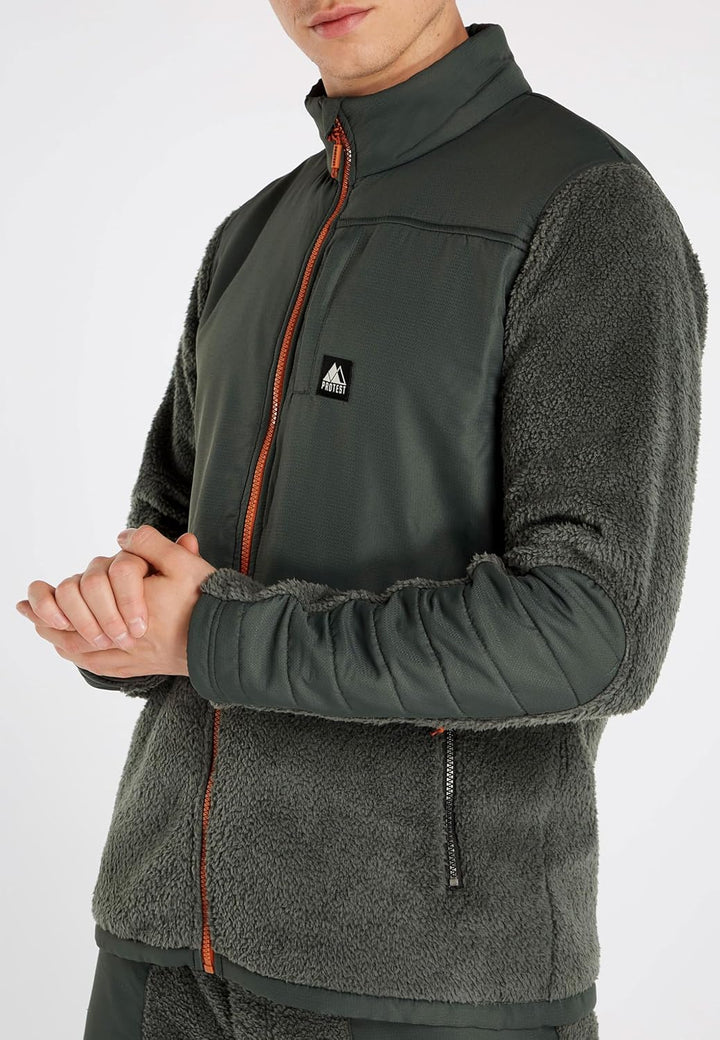 Protest Herren Oberteil Mit Durchgehendem Reissverschluss PRTMANITOBA XL Huntergreen, XL Huntergreen