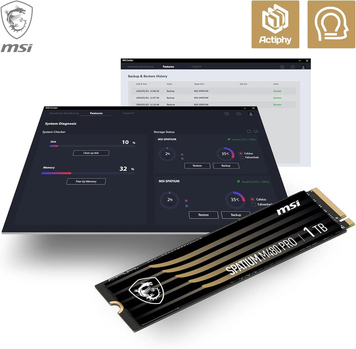 SPATIUM M480 Pro PCIe 4.0 NVMe M.2 1TB