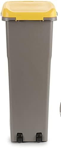 Stefanplast Abfalleimer, Gelb, 40 l