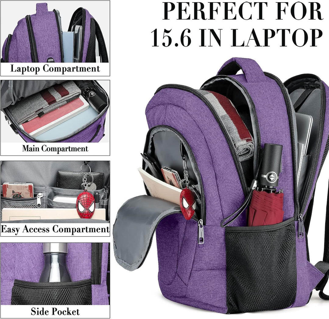 BIKROD Rucksack Herren und Damen, Schulrucksack Jungen Mädchen Teenager, Wasserdicht Rucksack | 15.6