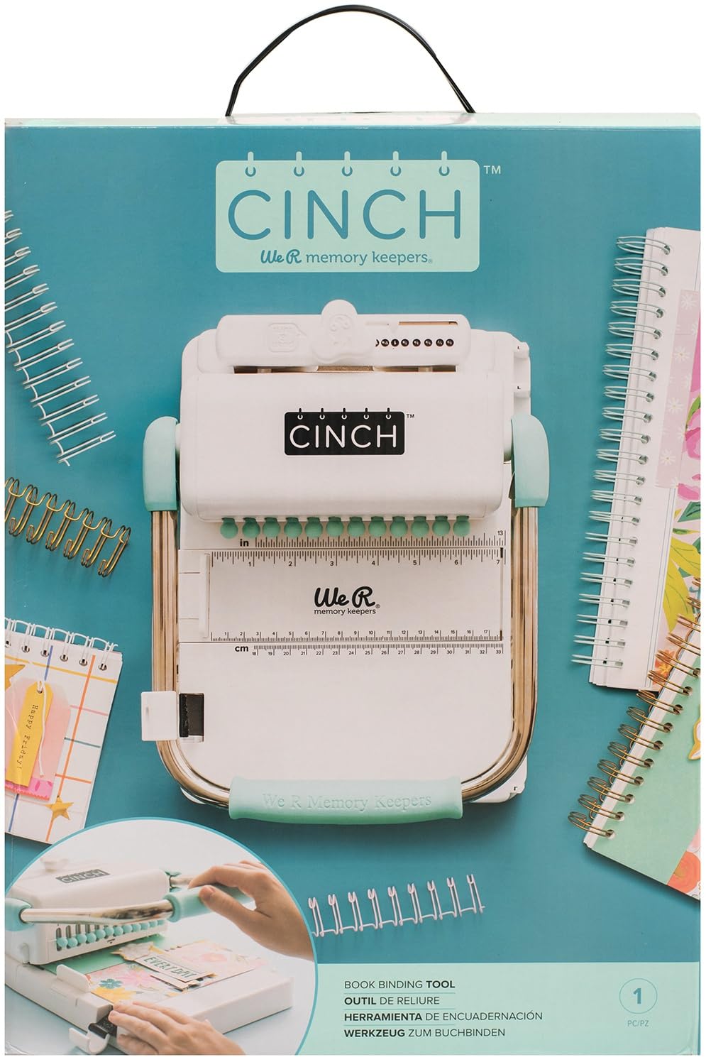 WR Tool The Cinch 30.5 x 24.1 x 12.1 cm Cinch-Buchbindungswerkzeug 2 Mehrfarbig, 30.5 x 24.1 x 12.1