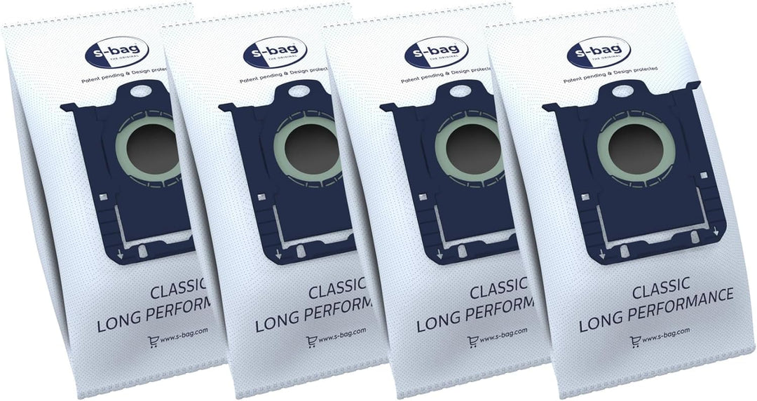 AEG ASRK201S S-Bag Performance Kit, 4X S-Bag Staubbeutel Classic Long Performance, 1x S-Filter Hygie