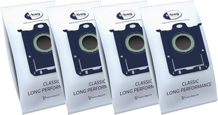 AEG ASRK201S S-Bag Performance Kit, 4X S-Bag Staubbeutel Classic Long Performance, 1x S-Filter Hygie