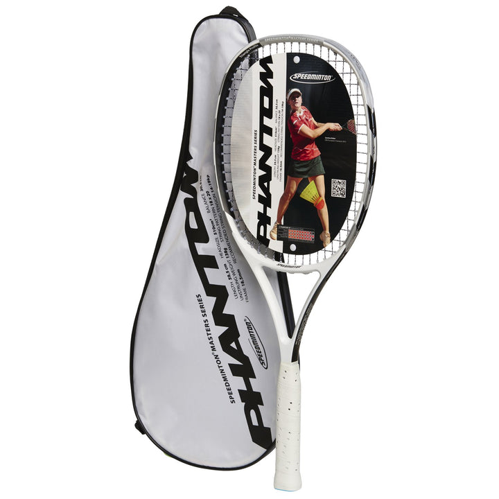 Speedminton® Racket Phantom, Weiss/Schwarz/Silber