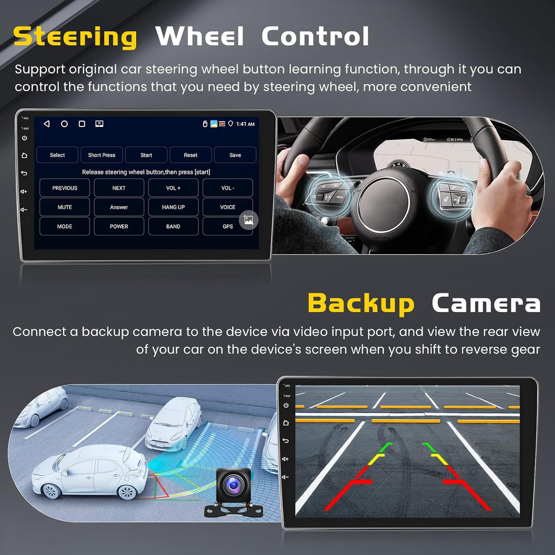 Inefala 4G+64G Autoradio Android 15 für Peugeot 207 2006-2010, 9" Touchscreen Wireless CarPlay, Andr