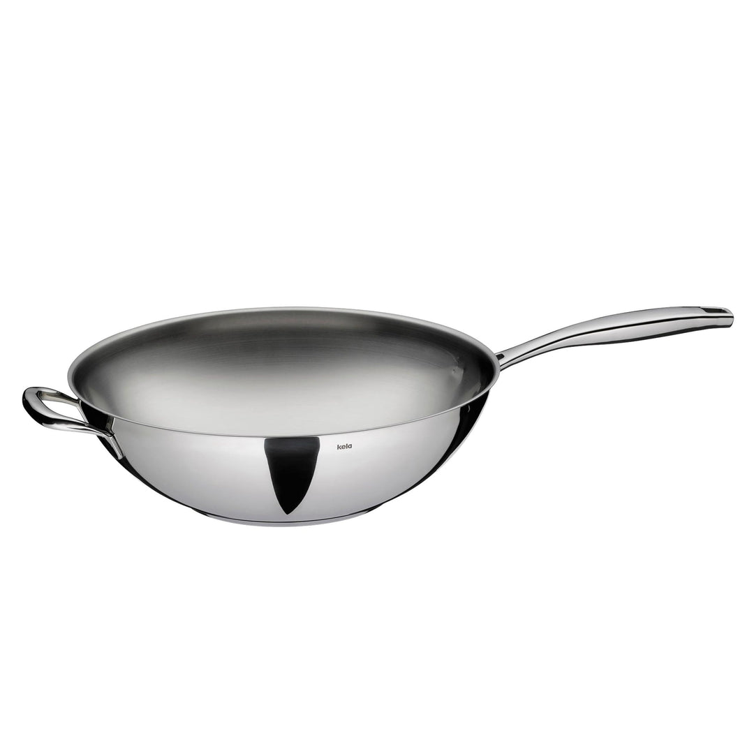 kela Wok Flavoria, Ø 32 cm, 5 L, Edelstahl 18/10, Allherdboden, hitzebeständig bis 220° C, 10193