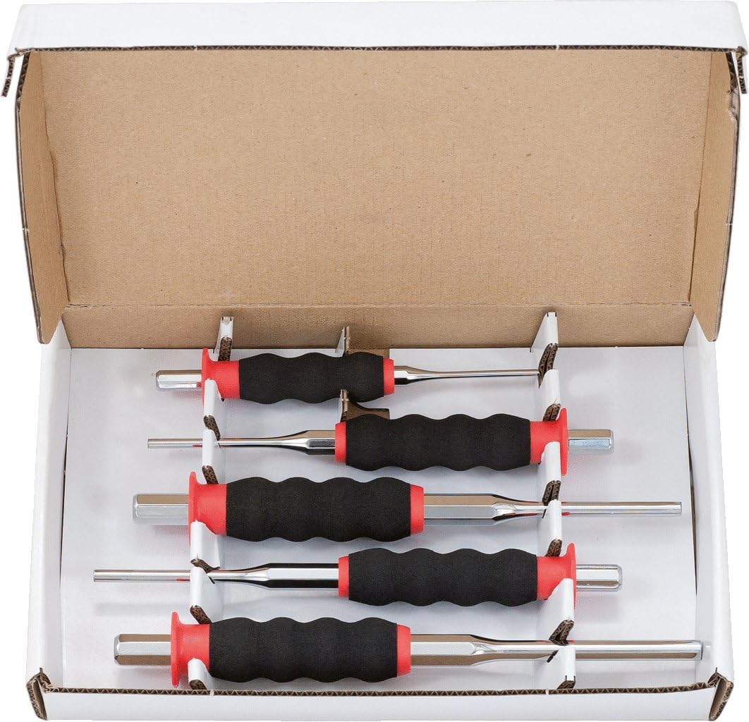 KS Tools 156.0230 Durchtreiber-Satz, CrMo, 5-tlg. zylindrisch
