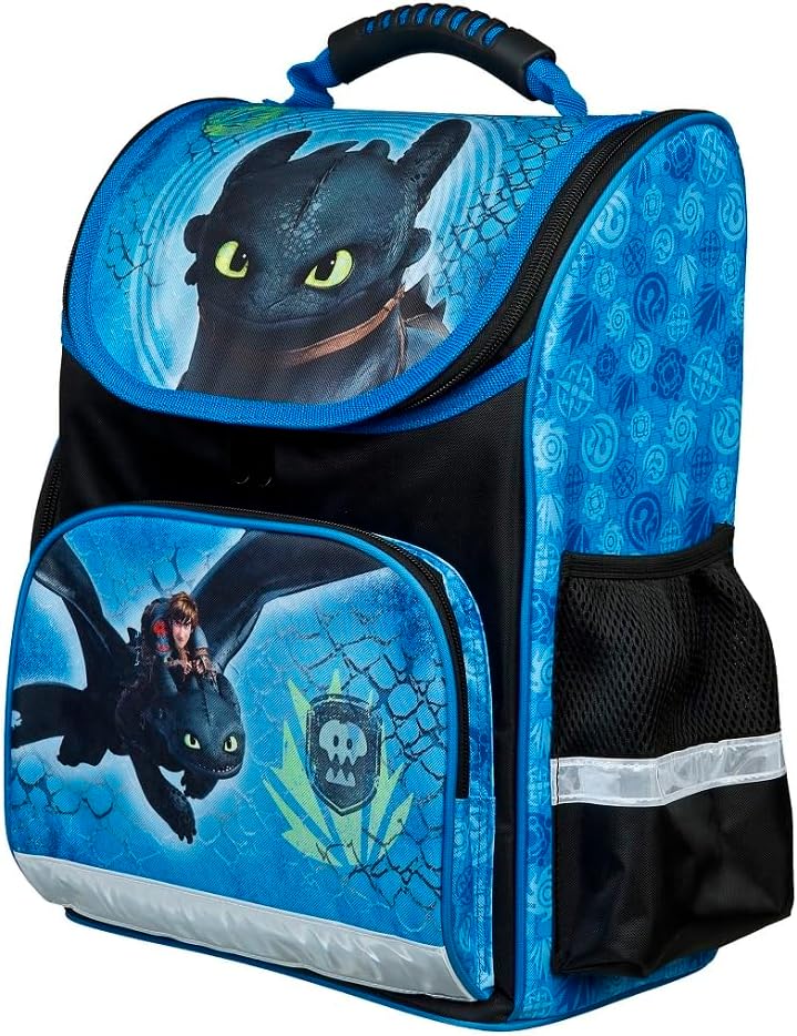 Familando Schulranzen 1. Klasse für Jungen und Mädchen · Dragons Schultasche Drachen · ergonomisch &