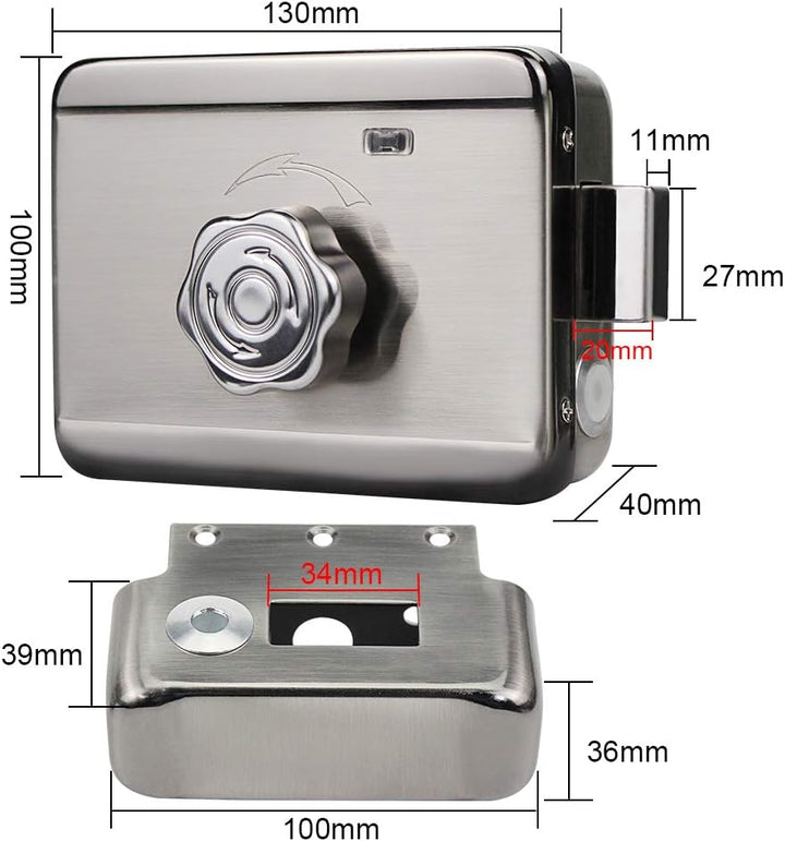 FTSTech Elektronisches Smart Lock Biometrischer Fingerabdruck Türschloss Virtuelles Passwort Wechat