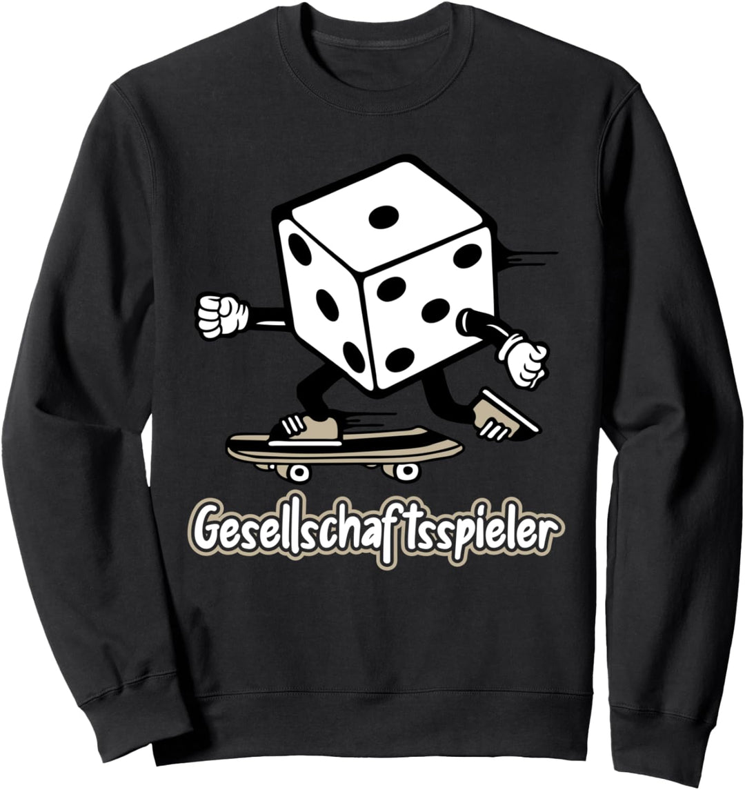 Gesellschaftsspieler Spieleabend Spielfigur - Brettspiele Sweatshirt