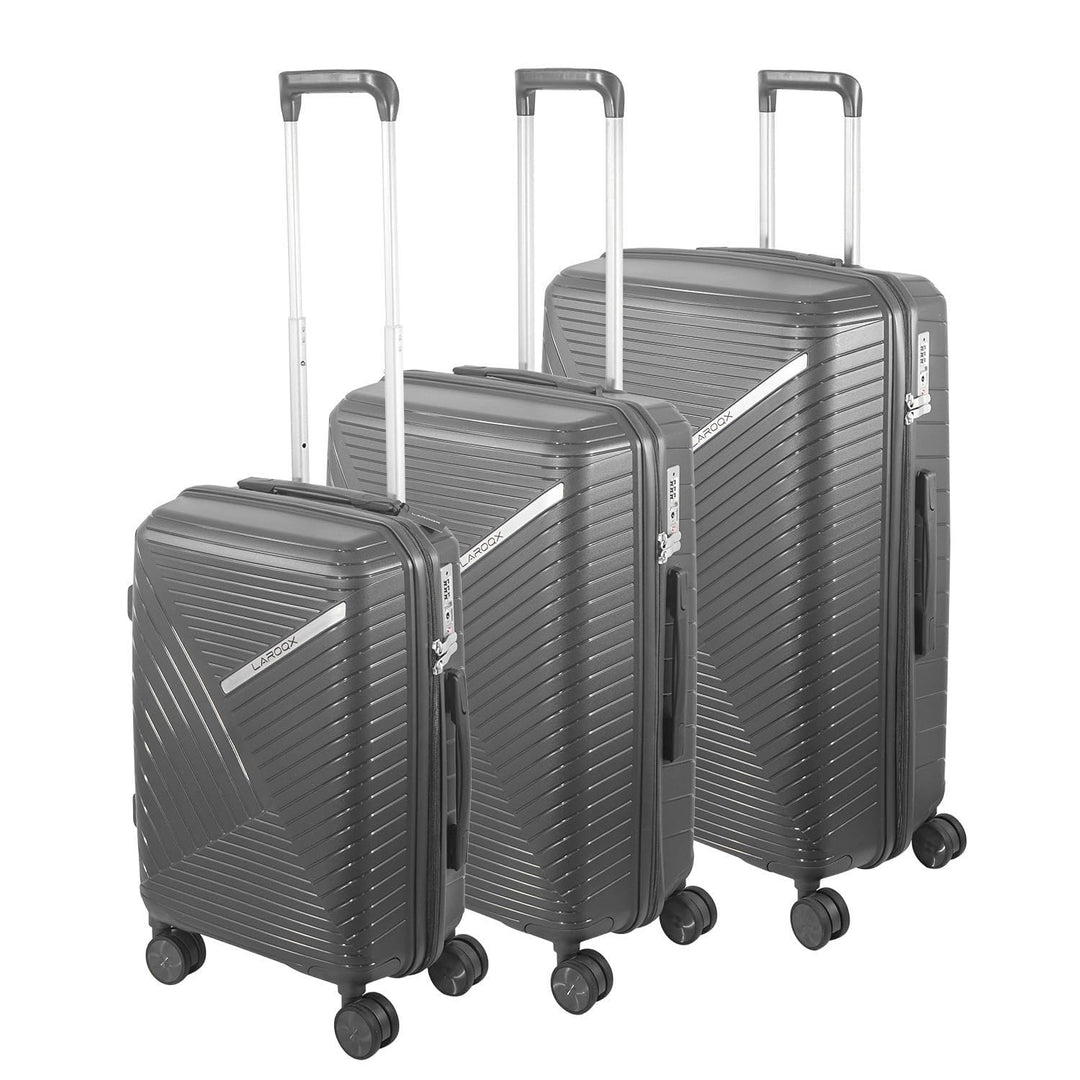 Hartschalen Kofferset 3-teilig aus Polypropylen, 55 cm 66 cm 74 cm (43L 65L 110L), mit TSA Zahlensch