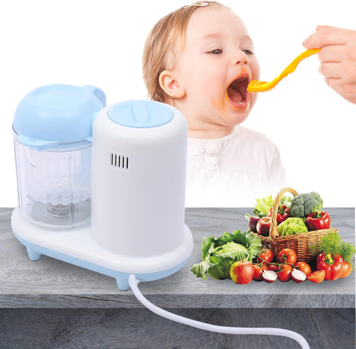 Babynahrungszubereiter 4-In-1 Dampfgarer & Mixer Mit Timer, Baby Food Maker 250ml, 304 Edelstahl Kli