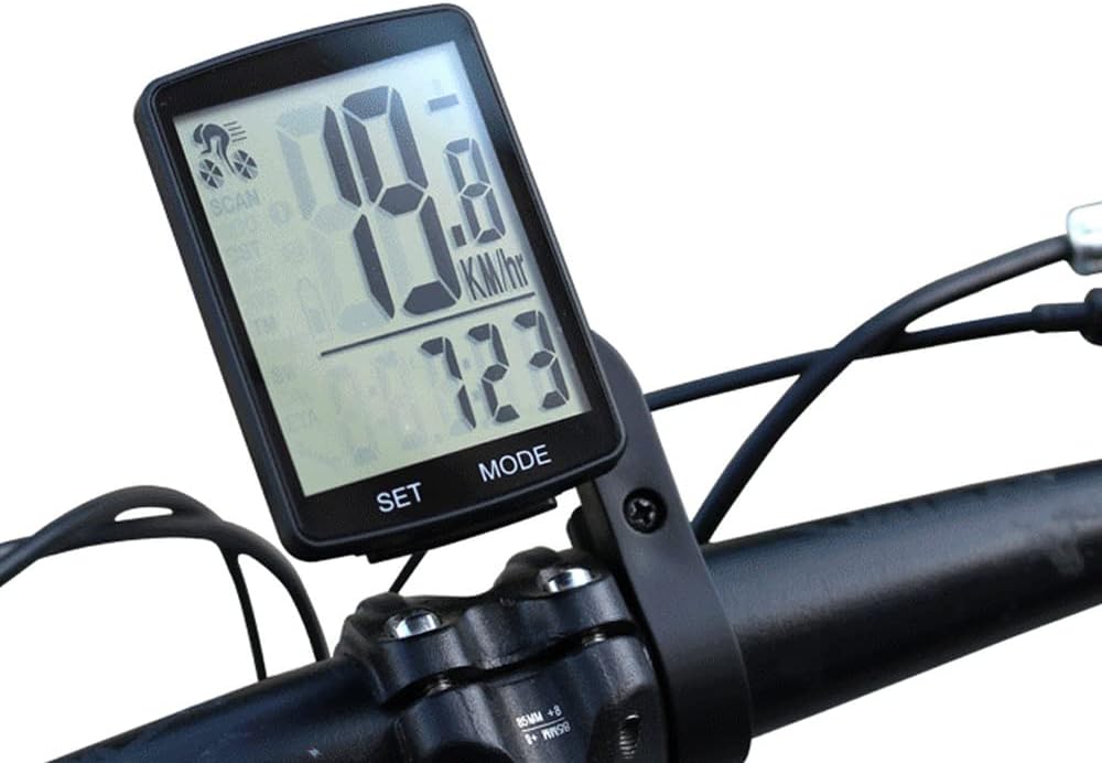 ACAGALA 2,8 Zoll Fahrradcomputer Drahtlos mit LCD-Multifunktionsdisplay | Regendichtes | Geschwindig