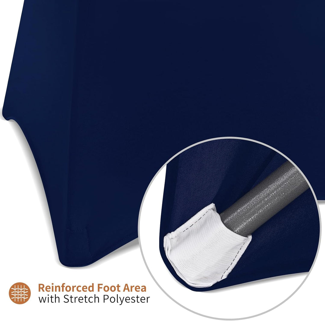 Showgeous 4er-Set Stretch Stehtisch Husse für Bistrotisch Ø 80-85 cm Cocktail Tisch-Überzug Husse, V