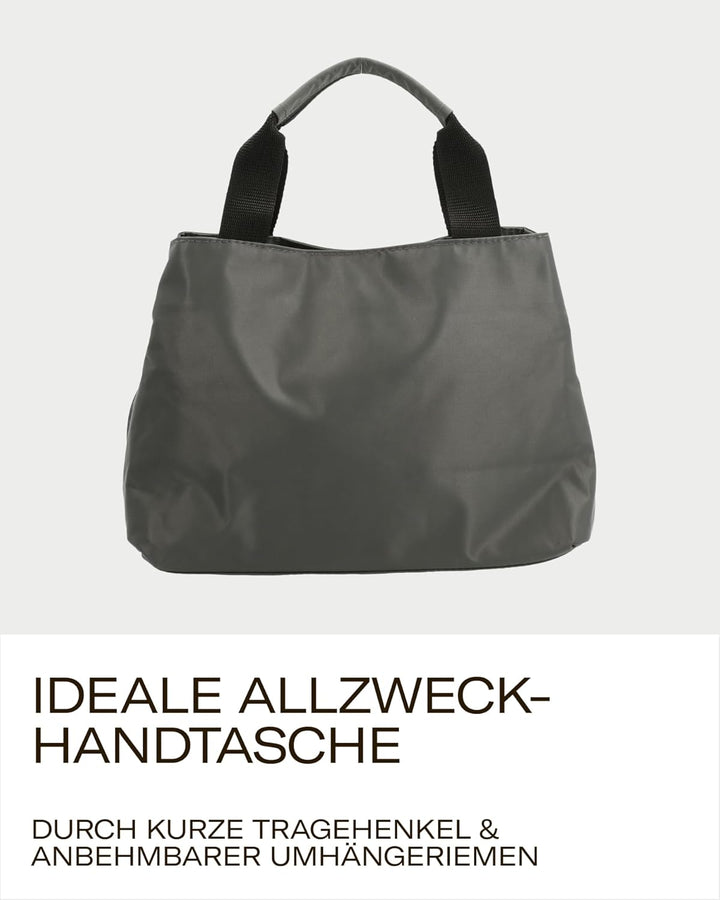 Picard Damen Henkeltasche HAPPY aus Nylon Klein, Mittel | mit Magnetverschluss | Henkeltasche | Allt